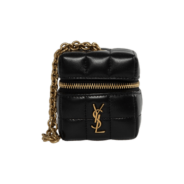 Saint Laurent Mini Cube Box With Chain 'Noir'