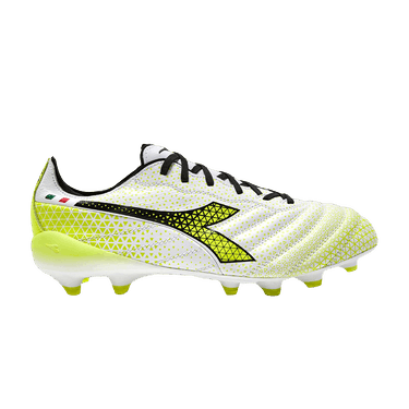 Diadora Brasil Elite Tech GR Made in Italy LPX 'White Yellow Fluorescent'
