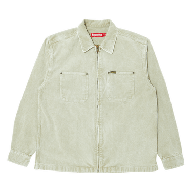Supreme Washed Corduroy Zip Up Shirt (SS24) - $148