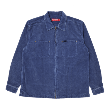 Buy Supreme Washed Corduroy Zip Up Shirt 'Blue' - SS24S27 BLUE | GOAT