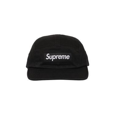 黒　Supreme Washed Chino Twill Camp Cap Supreme - Washed Chino Twill Camp Cap - UG.SHAFT