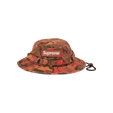 Buy Supreme Washed Canvas Boonie 'Orange Camo' - SS24H88 ORANGE CAMO | GOAT