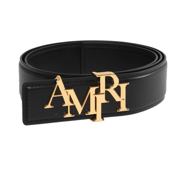 Buy Amiri Staggered Belt 'Black/Gold' - PS24MAL005 BLAC | GOAT