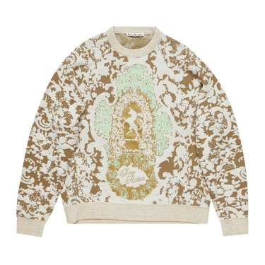 Buy Acne Studios Jacquard Sweater 'Jade Green/Off White' - B60311