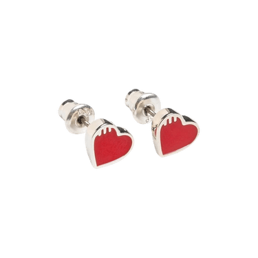 プニ　HUMAN MADE Heart Earrings 赤青セット 1371422_00.png.png