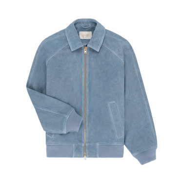 Buy Aimé Leon Dore Denim Printed Leather Jacket 'Light Wash