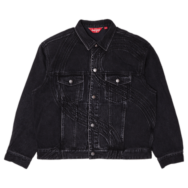 ジャケット・アウター Supreme 25SS Denim Trucker Jacket Black Buy Supreme S Logo Denim Trucker Jacket 'Washed Black