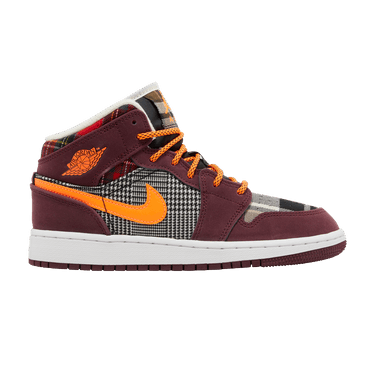 Air Jordan 1 Mid SE GS 'Plaid'