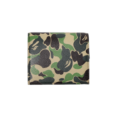Buy BAPE ABC Camo Mini Zipped Wallet 'Green' - 1K80 190 018