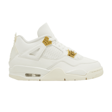 Jordan 4 white top and gold