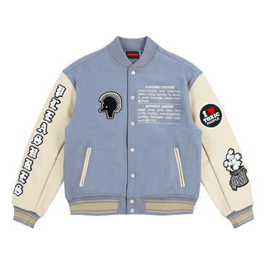 Pleasures Calendar Varsity Jacket 'Powder Blue'