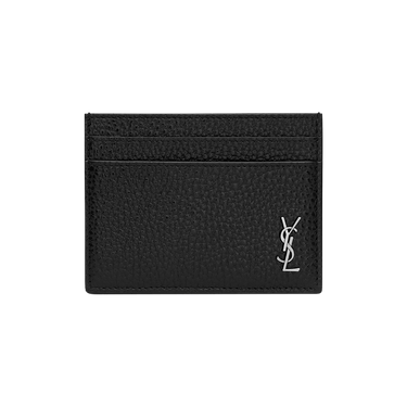 Saint Laurent Tiny Cassandre Card Case 'Nero'