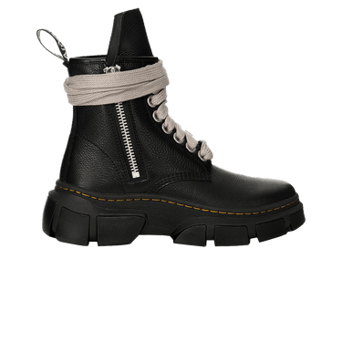 Rick Owens×Dr.Martens 1460DMXL Mega Lace 1460 Rick Owens DMXL Megalace Leather Lace Up Boots in Black