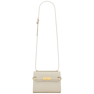 Saint Laurent Manhattan Mini Crossbody Bag 'Blanc Vintage'