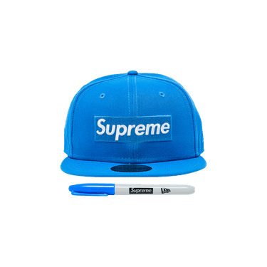 Buy Supreme Sharpie Box Logo New Era 'Blue' - SS24H6 BLUE | GOAT