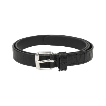 小物 Our Legacy 3CM BELT Laser Crack Leather Our Legacy - 3 cm Belt Laser Crack Black Leather.
