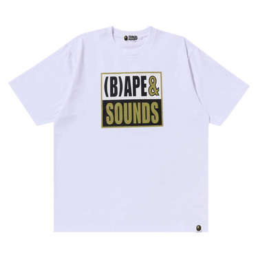 BAPE Sounds Logo Tee 'White'