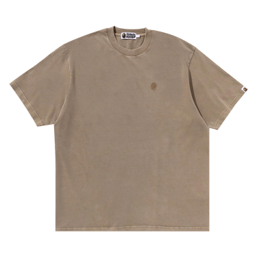 BAPE Ape Head One Point Garment Dyed Relaxed Fit Tee 'Beige'