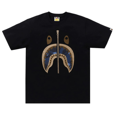 BAPE Color Camo Shark Tee 'Black/Navy'