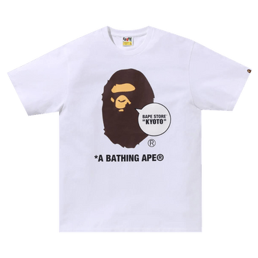 APE Tシャツ 白 Buy BAPE Store Kyoto Ape Head Tee 'White' - 1J72 110 075