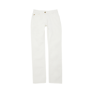 Buy Palm Angels Monogram Embossed Jeans 'Off White
