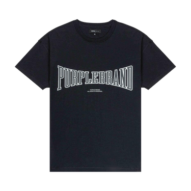 PURPLE BRAND Textured Inside Out Tee 'Black'
