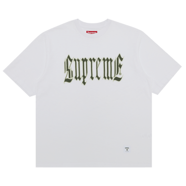 Buy Supreme Old English Short-Sleeve Top 'White' - SS24KN76