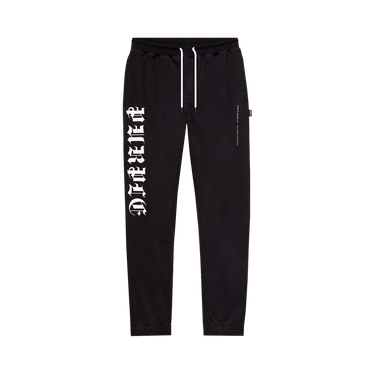 PURPLE BRAND Gothic Wordmark Sweatpants 'Black'