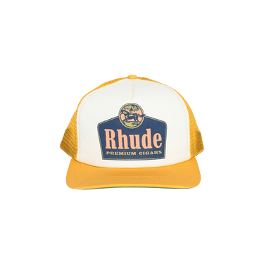 Rhude Cigars Trucker Hat 'Yellow/Ivory'