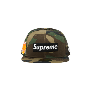 Supreme Box Logo Mesh Back New Era 'Woodland Camo'