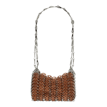Paco Rabanne Handbag 'Rust/Silver'