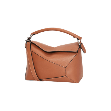 【LOEWE】PUZZLE EDGE SMALL◆A510P60X41 Small Puzzle Edge bag in classic calfskin Brown - LOEWE