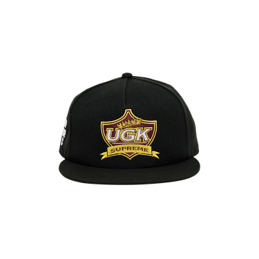 SUPREME UGK 5-PANEL BLACK CAP OS
