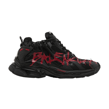 Buy Balenciaga Runner Sneaker Graffiti Black Red 677403 W3RBQ 1060 GOAT