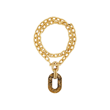 Rabanne 20HBB0024MET083P040 関税送料込 Buy Paco Rabanne Sahara Double Xl Link Necklace 'Gold/Sahara