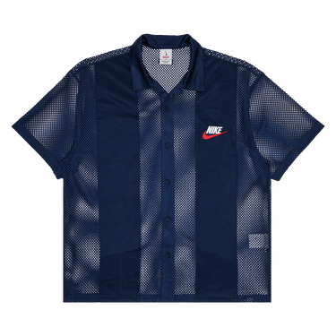 Buy Supreme x Nike Mesh Short-Sleeve Shirt 'Navy' - SS24S1