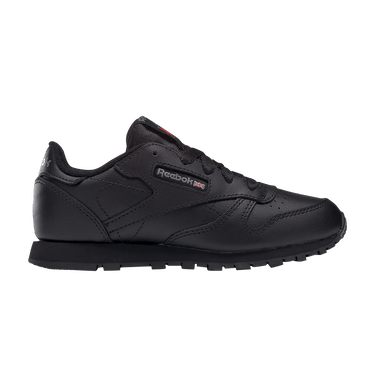 Reebok Classic Leather Little Kid 'Triple Black'