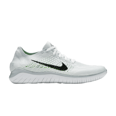 nike free rn flyknit men's white