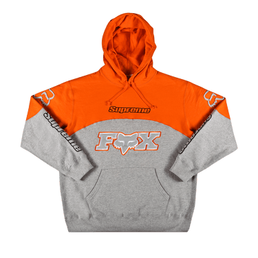 Supreme x Fox Racing Hooded Sweatshirt 'Grey'