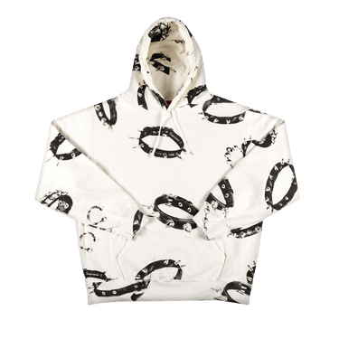 Size xl Supreme Studded Collars Hooded Sweatshirt 'White'