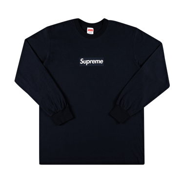 Buy Supreme Box Logo Long-Sleeve Tee 'Navy' - FW20T15 NAVY