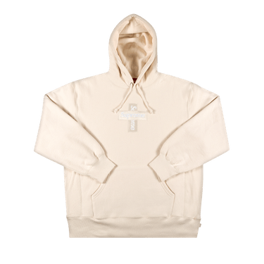 Buy Supreme Cross Box Logo Hooded Sweatshirt 'Natural' - FW20SW70