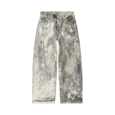 Acne Studios 1981 Straight-leg Printed Jeans In Cold Grey
