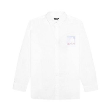 Raf Simons Big Fit Patched Shirt 'White'