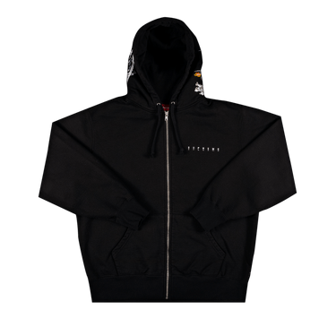 Buy Supreme Globe Zip Up Hooded Sweatshirt 'Black' - FW20SW89