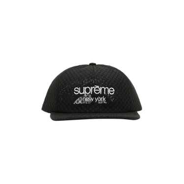 Buy Supreme Classic Logo Air Mesh 6-Panel 'Black' - SS22H68 BLACK