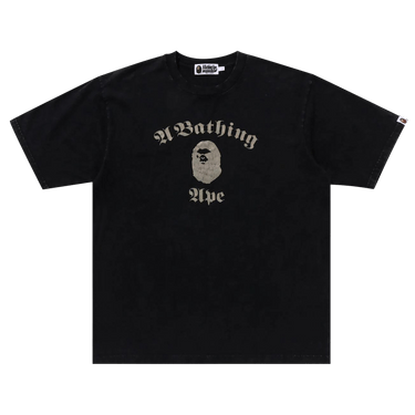 BAPE A Bathing Ape Overdye Relaxed Fit Tee 'Black'