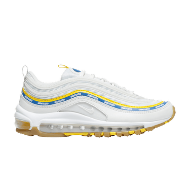 air max 97 light blue on feet