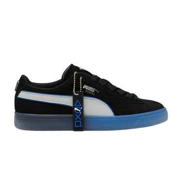 Puma PlayStation x Suede Big Kid 'Black Glacial Grey'