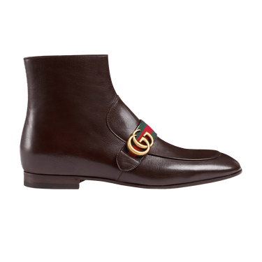 Gucci leather boot with double g sale